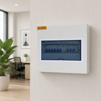 QHECO PZ30-J Boîtier de distribution électrique domestique à 12 voies, norme nationale, installation encastrée, ensemble complet