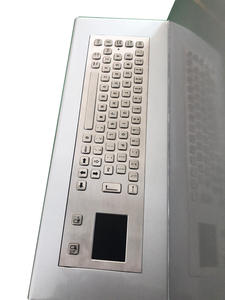 Kiosque à écran tactile avec un design élégant et conforme à la ADA, écran tactile SAW anti-vandalisme, écran LCD TFT et un <span class=keywords><strong>clavier</strong></span> en acier inoxydable. - Product Image 6