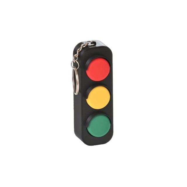 3D-printed Traffic Light Keychain Pendant Finger Spinner Backpack Charm Figurine Model QY-2991