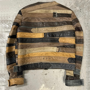 Giacca in Pelle di Alta Qualità per <span class=keywords><strong>Uomo</strong></span>, Logo Personalizzabile, Design Patchwork, Abbigliamento alla Moda del Produttore - Product Image 2