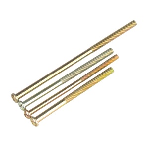 Tornillos de máquina Phillips de cabeza alomada de rosca gruesa de acero galvanizado y tornillos de cabeza redonda para madera y metal - Product Image 1