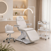 Table de soin esthétique électrique à 3 moteurs, Camilla Esttica, Maca Esttica, pour cliniques de beauté et extensions de cils, ensemble complet