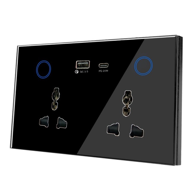 Universal Smart Wifi Wall Socket With USB Socket Charger/Wifi Wall Socket Universal/Smart Wifi Wall Outlet