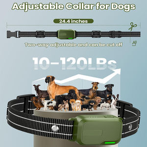 Ensemble de collier d'entraînement électronique étanche et rechargeable pour toutes les races de chiens Télécommande 4 modes de verrouillage de sécurité Contrôle des aboiements - Product Image 5