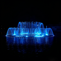 Fuente Musical Decorativa de Acero Inoxidable, Totalmente Personalizable y Duradera, para Jardín, Villa o Exteriores