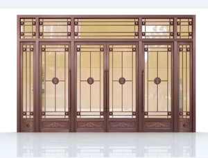 กระจกเฟรมอลูมิเนียมทันสมัยเพื่อความปลอดภัยของประตูตู้เสื้อผ้าซูเปอร์มาร์เก็ตการออกแบบบานเลื่อนอัตโนมัติสำหรับบ้านภายนอกลานห้องโถง - Product Image 2