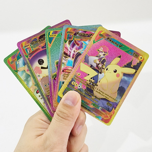 Ensemble de 55 cartes <span class=keywords><strong>Pokémon</strong></span> <span class=keywords><strong>arc</strong></span>-<span class=keywords><strong>en</strong></span>-<span class=keywords><strong>ciel</strong></span> brillantes, personnages d'anime et <span class=keywords><strong>Pokémon</strong></span> légendaires, collection colorée et brillante - Product Image 4