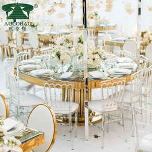 Juegos de Mesa de Comedor Modernos y Lujosos de Acero Inoxidable Blanco para Apartamentos y Hoteles - Product Image 1