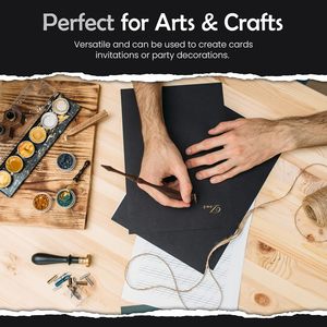 <span class=keywords><strong>Cartoncino</strong></span> nero pesante <span class=keywords><strong>cartoncino</strong></span> di carta spessa <span class=keywords><strong>per</strong></span> curriculum di ritagli di artigianato artistico <span class=keywords><strong>biglietti</strong></span> <span class=keywords><strong>da</strong></span> <span class=keywords><strong>visita</strong></span> di alta qualità artigianato di carta - Product Image 4