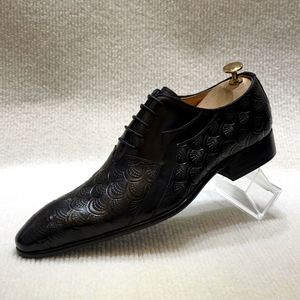 Chaussures Oxford de luxe pour hommes, grande taille, respirantes, rehaussantes, à motif patchwork, pour l'automne, vente en gros, formelles et décontractées - Product Image 5