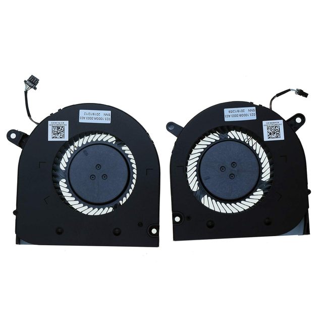 Laptop Replacement 1 Pairs CPU + GPU Cooling Fan for De G3-3590 G3 3590 G5 SE 15 5500 5505 G3-3500(i7 9th Gen) Cooler Fan P89F