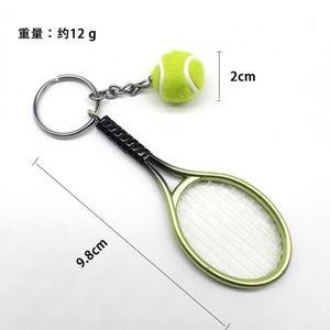 Promotional Gifts ABS Plastic Racket <b>Key</b> <b>Chains</b> Tennis Racquet Souvenir Keychain Wholesale - Product Image 3