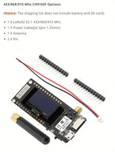 LoRa32 V2.1_1.6 ESP32 433/868/915MHz 0.96 Inch OLED Card WIFI Module <b>Drones</b> <b>Accessories</b> Wireless Module SMA SD Card - Product Image 6