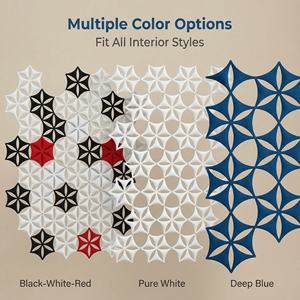 Panneau Acoustique 3D Flocon de Neige en PET, Solution Anti-Bruit en Polyester Conforme ROHS, Installation <span class=keywords><strong>Facile</strong></span>, Idéal pour Bureaux et Hôtels, Cloison de Séparation - Product Image 1