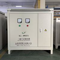 Transformateur d'isolement sec triphasé 200 kVA, élévateur/abaisseur de tension 380 V vers 220 V, 480 V vers 400 V, alimentation électrique industrielle CE