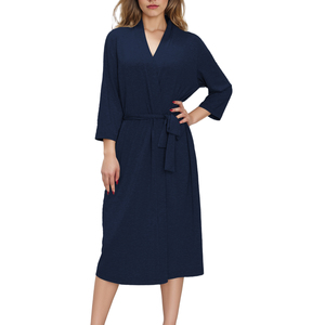 Hypoallergenic Bamboo Viscose Ladies Sleep Robe Women's Pajama Robe Skin Friendly Nightgown