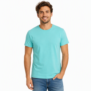 T-shirts solides pour enfants unis 100Polyester/95polyester pour les blancs de sublimation de Chine Polyester à manches courtes décontracté teint uni - Product Image 3