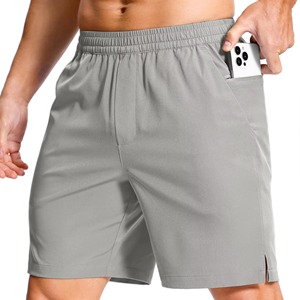 Pantalones Cortos Deportivos para Hombre al por Mayor, Ecológicos, Transpirables, de Secado Rápido, con Cordón Ajustable y Bolsillos, para Gimnasio y Tenis - Product Image 1