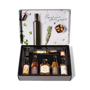 Coffret <span class=keywords><strong>Cadeau</strong></span> d'Huiles d'Olive Artisanales Bio Premium Pressées à Froid, Personnalisées avec Impression UV/Numérique, avec 8 Huiles Aromatisées <span class=keywords><strong>pour</strong></span> la Famille - Product Image 3