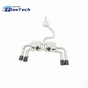 Système d'échappement Cat-Back à haut débit avec soupape SS304 et silencieux pour VW Tiguan, commande à distance de la soupape électronique - Product Image 3