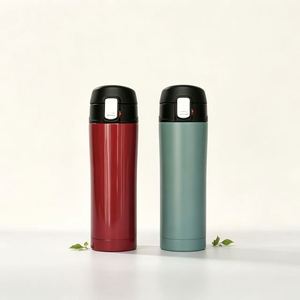 Venta al por mayor: Vaso térmico de viaje para coche de 450 ml, de acero inoxidable 304, con tapa abatible ecológica japonesa con cierre de seguridad, ideal como regalo de empresa. - Product Image 2