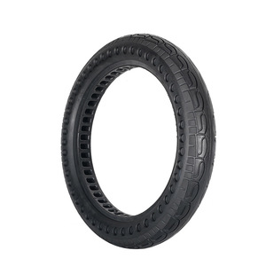 Nedong 14x2.125 Airless Tire Grooved Tread Electric <b>Bicycle</b> Use - Product Image 1