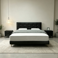 Leyi Neues Design Modernes Weiches Verstellbares Kingsize-Bett Massivholzbeine Metallrahmen Kiefernholz Umweltfreundlich Langlebig Echtes Leder