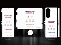 Membrane incassable HD clair AG film hydrogel TPU mat pour Samsung Z FLIP 5 FOLD 5 5G film avant arrière