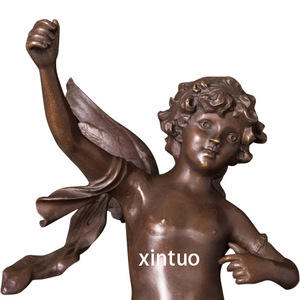 Statue de Cupidon en bronze classique-Sculpture élégante du dieu romain de l'<span class=keywords><strong>amour</strong></span>-Cadeau de <span class=keywords><strong>d</strong></span>écoration intérieure - Product Image 4