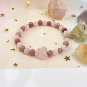 Pulsera de Piedra Natural con Cuentas de Vidrio Coloridas, Diseño de Protección Angelical, Tendencia para Mayoristas, Grabado Personalizado - Product Image 1