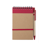 2024 NOUVEAU PAPIER RECYCLÉ PROMOTIONNEL RÉUTILISABLE ÉCOLOGIQUE CARNET D'AFFAIRES DE TAILLE A6 AVEC STYLO LOGO PERSONNALISÉ ENSEMBLE CADEAU KRAFT