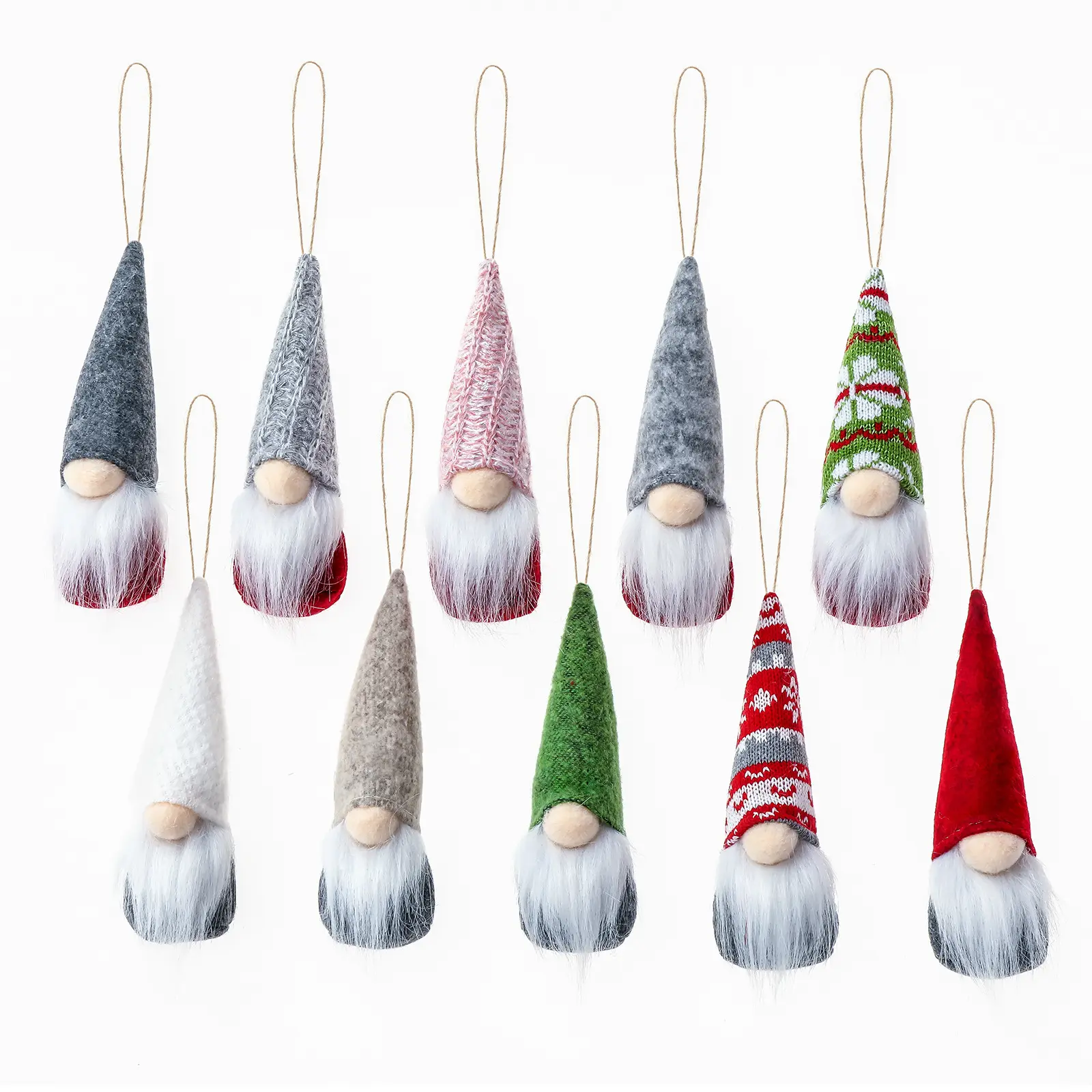 Chapéus de lã malha para decoração de natal, de pelúcia, batedor, sem dedos, coleção de fomes