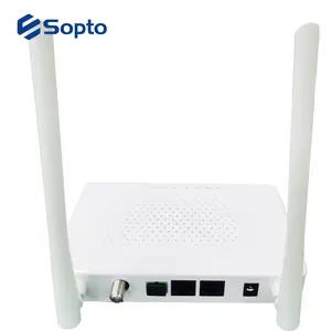 FTTH GPON/EPON ONU调制解调器，配有CATV 1GE + 1FE 2.4G WIFI单频段，配有AGC ongpon ONU路由器