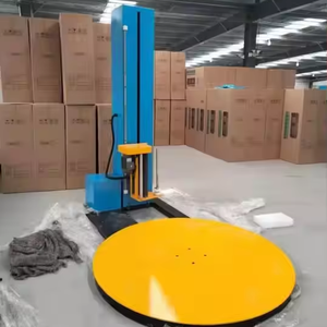 מכונת אריזה אוטומטית לחלוטין מזרן, אריזת משטחים עם חיתוך סרט והתקנים - Product Image 1