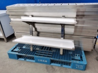 Rak Dinding Adjustable GUANBAI Heavy Duty Stainless Steel, Rak Penyimpanan Dapur Kapasitas 50KG, Permukaan Halus Poles