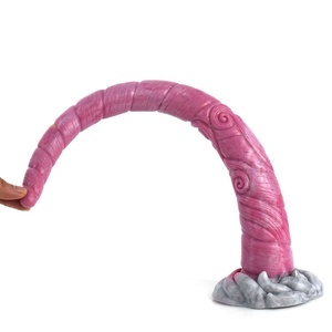 17.7inch Super Long Anal Plug Silicone Penis With Sucker Animal Dragon Monster <b>Dildo</b> Flexible Adult Sex Toys for Men - Product Image 3
