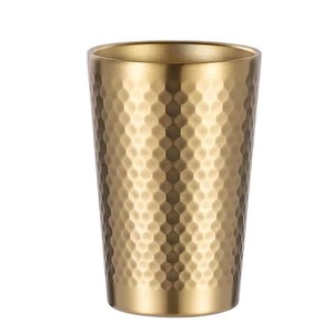 Diamond Pattern Stainless Steel Water Cup 304 Double Wall Lightweight Coffee Mug Outdoor Camping Use - Product Image 3