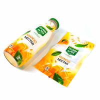 Film rétractable personnalisé imprimé pour bouteilles de mangue en conserve, avec impression héliogravure 10 couleurs et emballage OEM