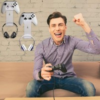 Support mural pour accessoires de jeu, support mural pour manette, support mural pour casque, support mural pour casque de jeu pour PS5 PS4 Xbox