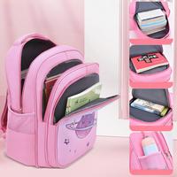 Sac à dos licorne rose dessin animé sacs transfrontaliers en gros filles cartable pour Bts