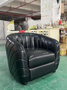 Juego de <span class=keywords><strong>muebles</strong></span> de bar, venta al por mayor, tienda de cigarros, sillón individual de cuero de madera, sofá, club nocturno, restaurante, juego de mesa de comedor, 3 sillas - Product Image 4