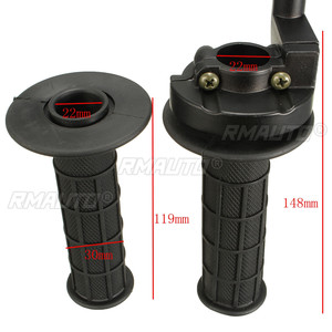 Puños de Manillar para Motocicleta de 7/8" (22mm) con Abrazadera de Acelerador y Cable de Acelerador para Motocicletas Todoterreno de 50cc-190cc - Product Image 6