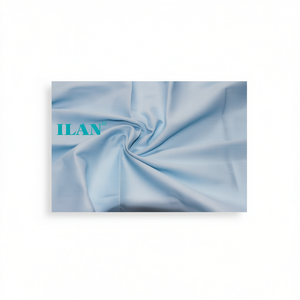 Tessuto Ilan 100x80 Cm Azzurro Chiaro Tinta Unita per Decorazione Casa - Product Image 2