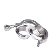 Ensemble de colliers de serrage sanitaires en acier inoxydable SS 304 316 à connexion rapide Tri-Clamp