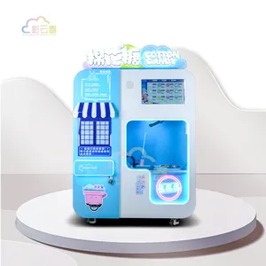 Caiyunjuan Coin Operated Cotton Candy Machine Dealer OEM Cotton Candy Robot Machine