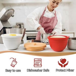 Tapa de Silicona Plegable de Grado Alimenticio para Tazón de Batidora KitchenAid de 5 Cuartos, Ahorra Espacio, Fácil de Limpiar, Accesorio Reutilizable para Licuadora - Product Image 3