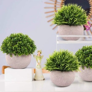 Bestseller Mini Künstliche Pflanze im Blumentopf Heim-Deko Schreibtisch-Dekoration Plastik-Topfpflanze - Product Image 5