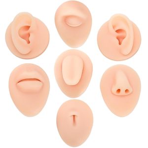 Modelo de silicona suave para práctica de perforaciones en la oreja, herramienta de exhibición de joyería para pendientes, boca y ombligo - Product Image 1