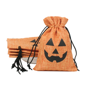 Kleine Cartoon Muster rustikale Sac kleinen Kordel zug Tasche für Hochzeiten Partys Geschenke Schmuck Snacks Einkaufen - Product Image 4