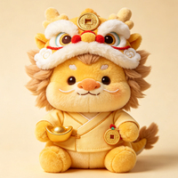 Peluche personnalisée sur le thème de la mythologie chinoise, adorable mascotte en peluche pour collection ou cadeau